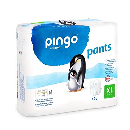 Pingo Pañales, Braguitas Ecológicos Talla 6 26 unidades, Blanco