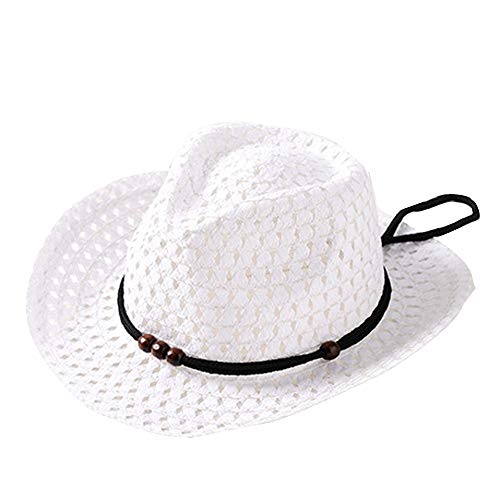 pingtr Sombrero del bebé niña y niño,Sombrero de Paja Transpirable de Verano para niños el Verano Playa de la Boda Fiesta Sombrero Sol del Gorra del Pescador Bebe del Vaquero