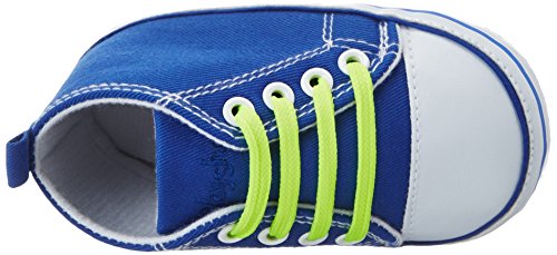 Playshoes Primeros Zapatos Cordones, Zapatillas Casual, Unisex bebé, Azul (Blue 7), 17 EU