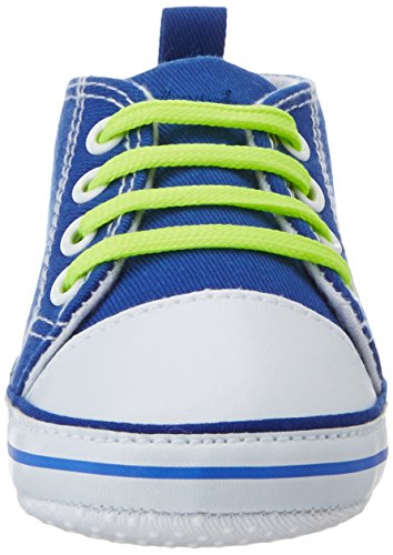 Playshoes Primeros Zapatos Cordones, Zapatillas Casual, Unisex bebé, Azul (Blue 7), 17 EU