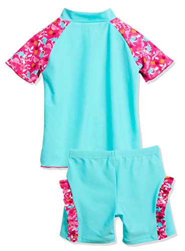 Playshoes UV-Schutz Bade-Set Flamingo Conjunto de baño, Turquesa (Türkis 15), 74 (Talla del Fabricante: 74/80) para Bebés