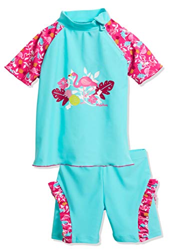 Playshoes UV-Schutz Bade-Set Flamingo Conjunto de baño, Turquesa (Türkis 15), 74 (Talla del Fabricante: 74/80) para Bebés