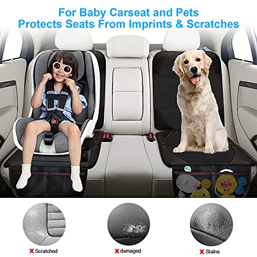 Protector de Asiento de Coche Mejor Protección Asientos de Los Coches del Bebé, Estera del Perro,Cubierta Protege Tapicería del Cuero o del Paño del Vehículo Automotor