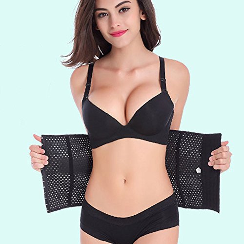 Proumy Fajas Reductoras Adelgazantes Transpirable Mujer Sexy Corset Abdominal Elástico Goma Corpiño Seis Pilas de Hebillas Underbust Shapewear Moldeadora Ropa Apretada Bustier Siamés Talla Grande