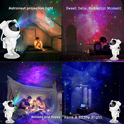 Proyector LED de cielo estrellado, proyector de astronauta para decorar habitaciones, ambiente de luz nocturna, regalo para niños y adultos, fiesta en casa