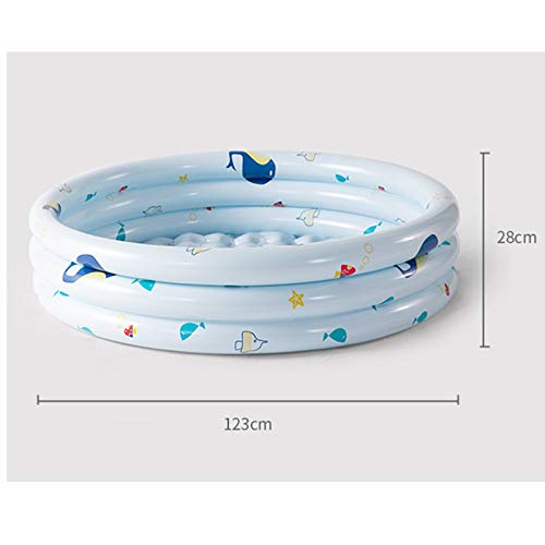 QTFBYT Parque Infantil Recinzione Di Sicurezza per Bambini con Piscina Di Palline Oceaniche per Bambini Playpens (Color : Blue, Size : 123x123x28cm) Happy Life