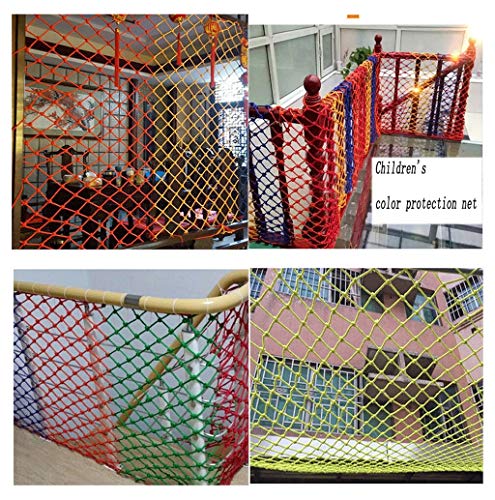 Red de Protección Válida para Múltiples Usos Ideal Red de Seguridad en Color, Protección de Seguridad Escalada Cuerda Remolque Camión Tejido Suministros de Decoración Red de Seguridad Para Niños Jugue