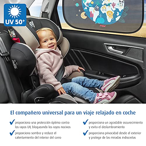 reer Travelkid Sun - Protección Solar para El Coche, Color Negro, 129 g