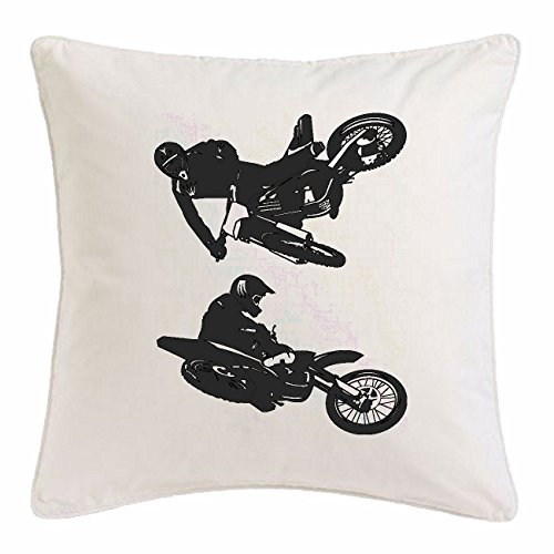 Reifen-Markt Funda de la Almohada 40x40cm Motocross Silueta ??125cc Motocross Freestyle Motocross Motociclista Bici de la Motocicleta Deportes Ropa MÁQUINA de Mikrofas