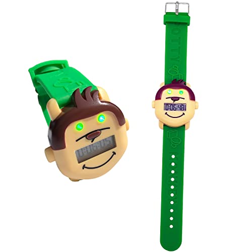 Reloj de mono de potty | Reloj con recordatorio de entrenamiento para ir al baño con una colorida carta de recompensas y pegatinas