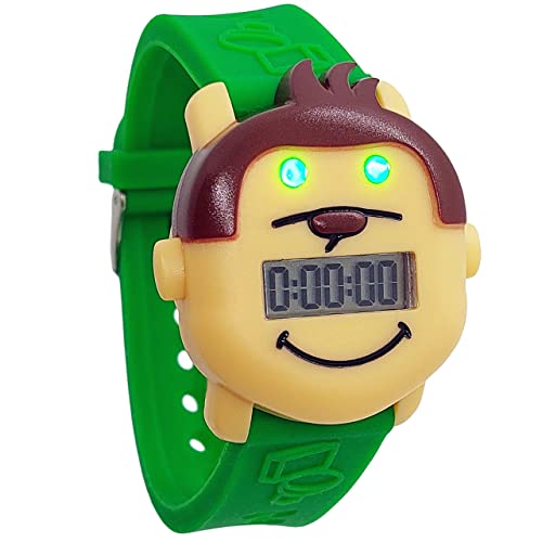 Reloj de mono de potty | Reloj con recordatorio de entrenamiento para ir al baño con una colorida carta de recompensas y pegatinas