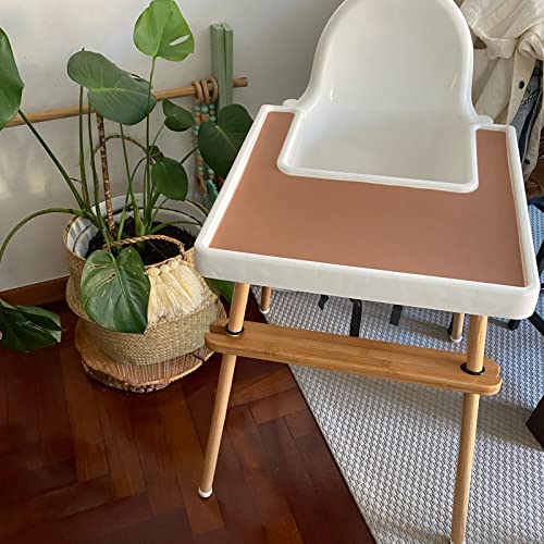 Reposapiés para silla alta, compatible con IKEA Antilop ajustable para silla alta, reposapiés de madera antideslizante, para IKEA