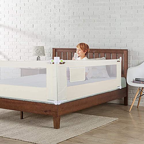 Rieles para Cama de Bebé, Protección Ajustable contra Caídas,Protector de Cama, Protector de Cama Vertical para Niños, Protector de Cuna Portátil para Bebé, Baranda Anticaída de 180 CM