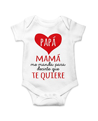 Ropa4 Body Mama me Manda para decirte Que Te Quiere (12 Meses)