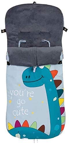 Saco Silla Paseo Universal Polar OFERTA Danielstore (Dino gris)