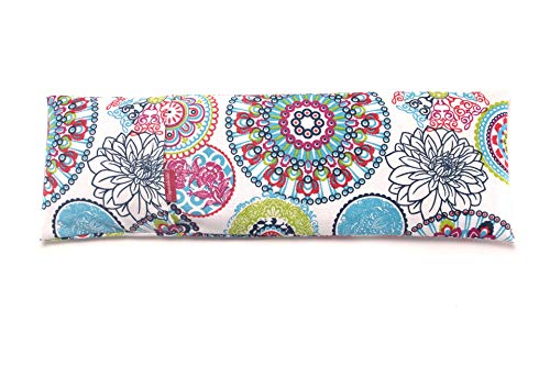 Saco Térmico de Semillas para microondas Aroma Lavanda, Azahar o Romero para aplicar Calor seco Natural con funda lavable Flores Multicolor (Lavanda, M (50 x 15 CM))