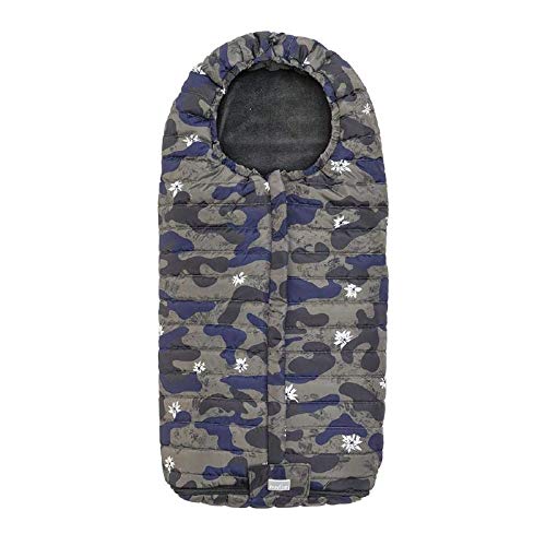 Saco térmico Junior SLENDER para cochecito, camo, Daisy Black