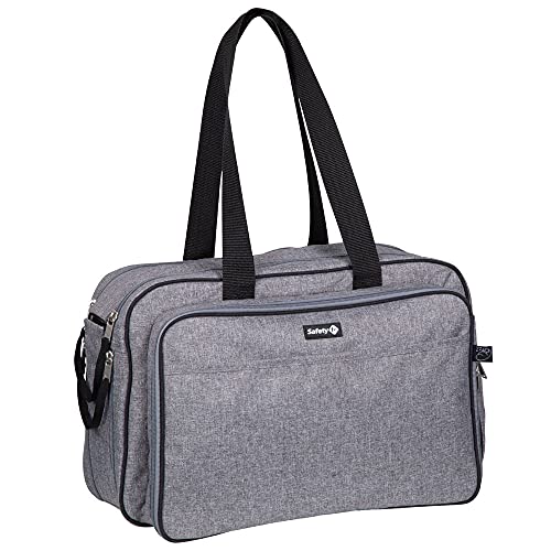 Safety 1st Nap To Go Bolsa de Cambio bebé y Cuna de Viaje 2 in 1, Bolsa de viaje, Cuna Portatil para que el bebé tome una siesta o para cambiar pañales, Gris