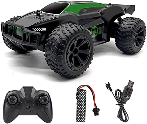 Sananke Green High Speed ​​Racing Cars 15 Km/H Coche De Control Remoto, 4WD Off-Road Drift Climbing Vehicle 2.4Ghz Radio Control Todo Terreno Monster Truck Hobby Juguetes para Niños Y Adultos