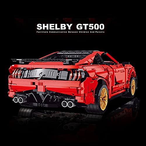 Sananke Juego de Autos Deportivos para Ford GT500, 3386 Piezas Abrazadera Tecnología de Bloques de construcción Car Modular Supercar Racing Car Ladrillos Modelo Compatible con Lego Technic