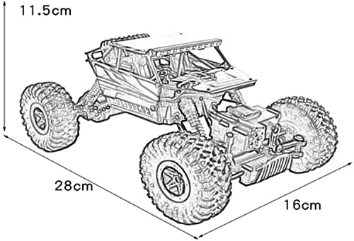 Sananke Radio de 2.4Ghz Camión Monstruo de Escalada de Alta Velocidad Todo Terreno Control Remoto eléctrico Vehículo Todoterreno Recargable 4WD Drift Car para Todos los Adultos y niños