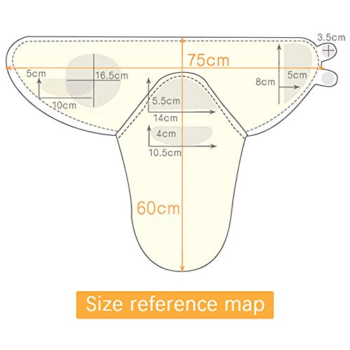 SaponinTree 2Pcs Envoltura Manta, Saco de Dormir Manta de Arrullo Cobija, Unisexo 100% Algodón para Bebes Recien Nacidos 0-6 meses