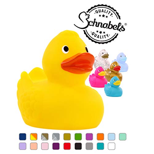 Schnabels Pato de baño Wings – Regalo de cumpleaños para niños, bebé, Amigo, niña, niño, Divertido y Original, Amuleto de la Suerte, Juguete, Pato, alas de decoración, artículo para bañera