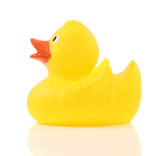 Schnabels Pato de baño Wings – Regalo de cumpleaños para niños, bebé, Amigo, niña, niño, Divertido y Original, Amuleto de la Suerte, Juguete, Pato, alas de decoración, artículo para bañera