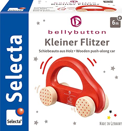 Selecta- Coche de Empuje pequeño Flitzer, Color Rojo (Schmidt Spiele GmbH 64007)