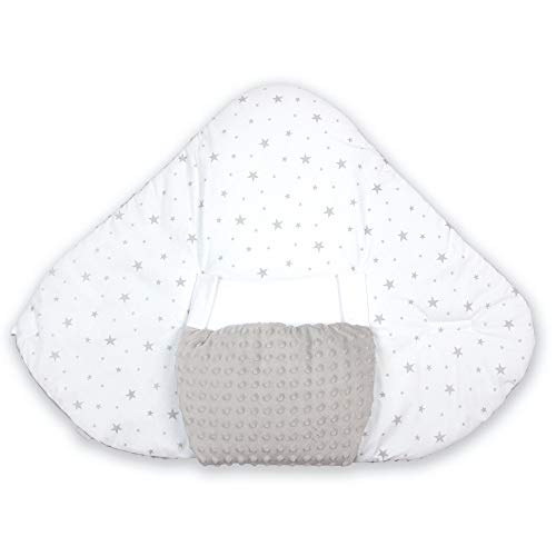 Sevira Kids Na-Kangourou Minky - Saco de dormir para bebé, color blanco gris Talla:0-3 mois