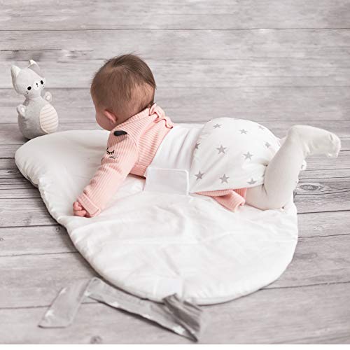 Sevira Kids Na-Kangourou Minky - Saco de dormir para bebé, color blanco gris Talla:0-3 mois