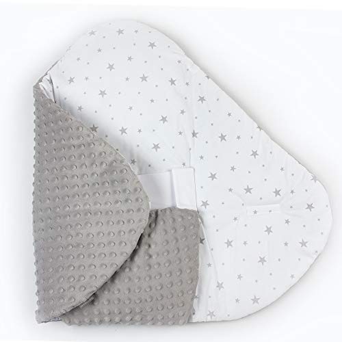 Sevira Kids Na-Kangourou Minky - Saco de dormir para bebé, color blanco gris Talla:0-3 mois