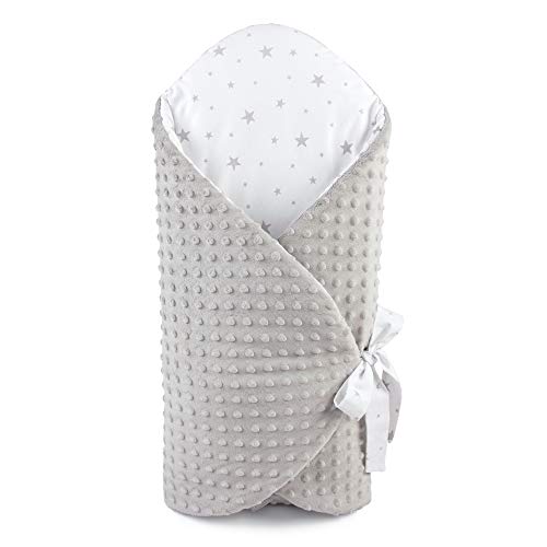 Sevira Kids Na-Kangourou Minky - Saco de dormir para bebé, color blanco gris Talla:0-3 mois