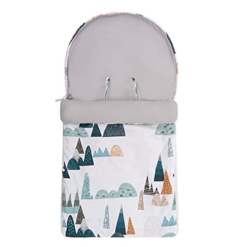 Sevira Kids – Saco universal primavera/verano para cochecito y asiento auto gris Everest/Gris Talla:Taille: 45x80 cm (+/- 2 cm) - 0/12 mois env.