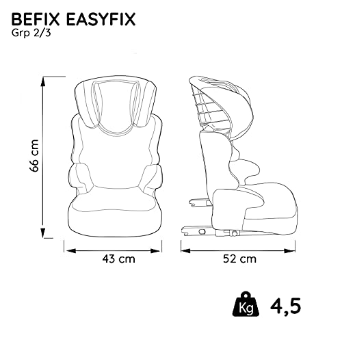 Silla de coche BEFIX easyfix con fijación isofix - grupo 2/3 (15-36kg) - Nania (Mickey)