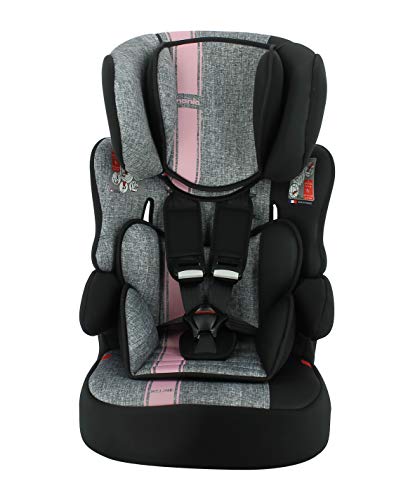 Silla de coche para Bebe BELINE grupo 1/2/3 (9-36kg), con proteccion lateral -Nania Linea pink