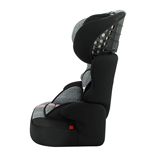 Silla de coche para Bebe BELINE grupo 1/2/3 (9-36kg), con proteccion lateral -Nania Linea pink