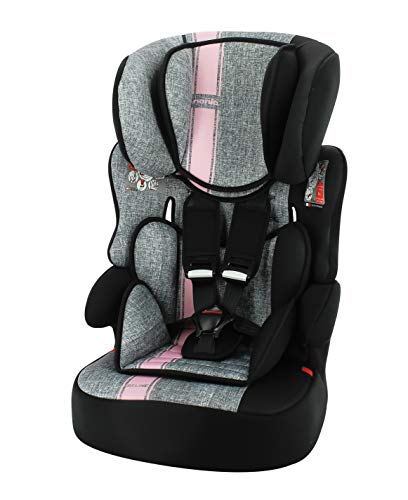 Silla de coche para Bebe BELINE grupo 1/2/3 (9-36kg), con proteccion lateral -Nania Linea pink