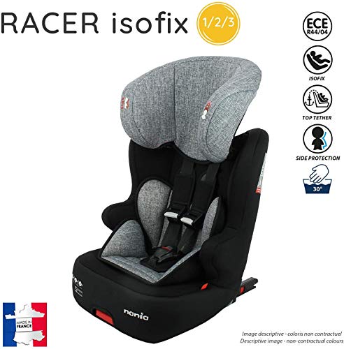 Silla de coche para Bebe isofix RACER grupo 1/2/3 (9-36kg) avec assise - con proteccion lateral -Nania