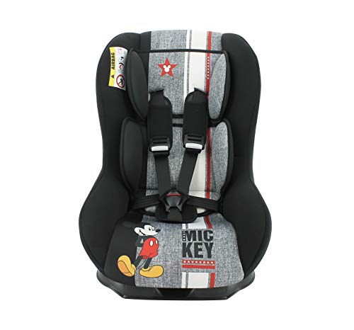 Silla de Coche para Bebe Maxim Grupo 0/1 (0-18kg) -Made in France - Mickey First