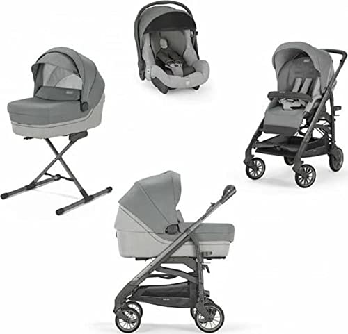 Sillas de paseo marca Inglesina. Modelo System Quattro Trilogy Cayman Silver