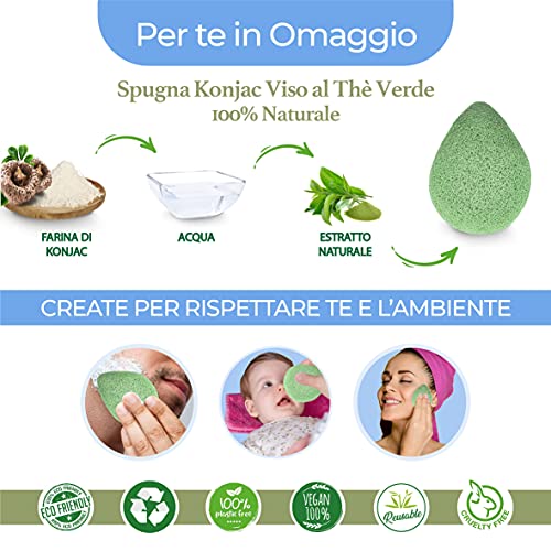 Sinutan® | Discos Desmaquillantes | 16 Discos Desmaquillantes Reutilizables | Con Bolsa de Lavado | Hechos en Fibra de Bambú | Desmaquillante Facial | Lavables (KONJAC VERDE)