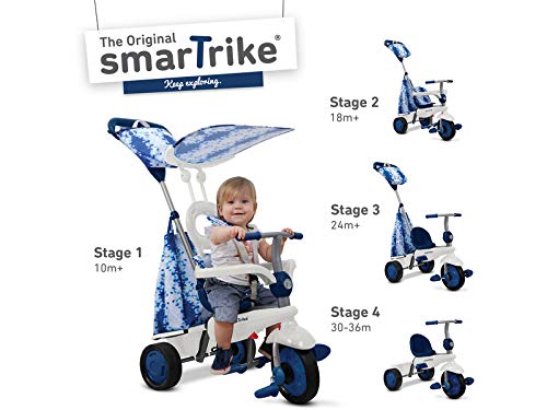 smarTrike Spirit Trike - Triciclo para bebé (1 año), Color Azul