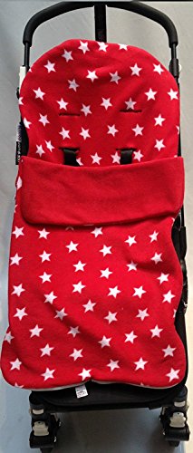 Snuggle saco/Cosy Toes Compatible con Maclaren Techno XT/Quest/XLR/volo – estrella roja