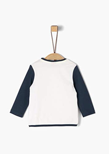 s.Oliver Junior T-Shirt Langarm Camiseta , crema ( 210 ) , 80 para Bebés