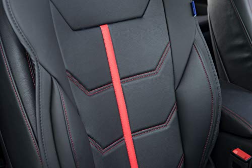 Sparco 1 Respaldo Universal de Asiento para Coche Modelo, Negro/Rojo (Ferrara)