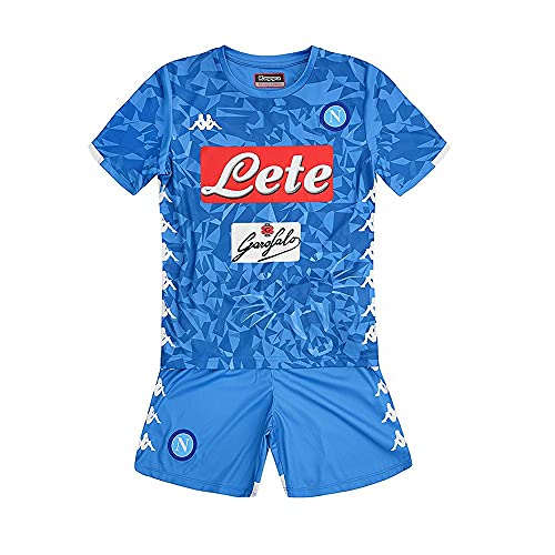 SSC Napoli kit Equipación de juego local junior azul cielo fantasía, azul, 8 anni