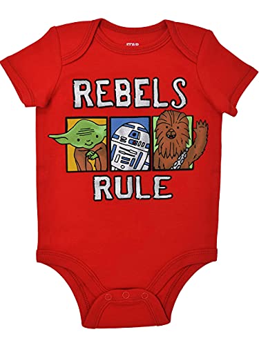 Star Wars Baby Boys 5 Pack Bodysuits