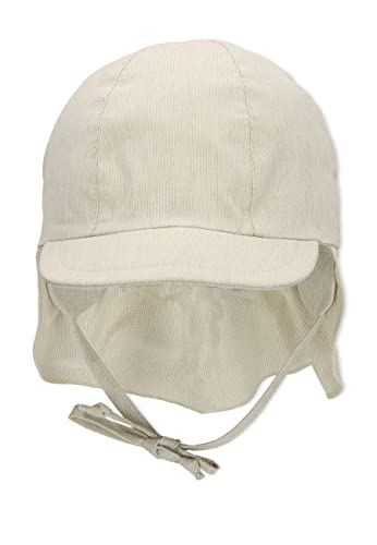 Sterntaler Gorro con visera y protector de cuello, Con cintas, Edad: 12-18 meses, Tamaño: 49, Gris claro