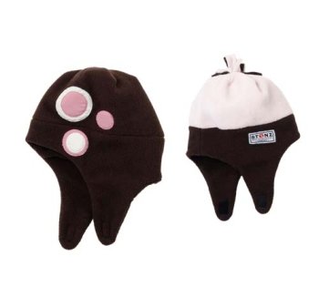 Stonz Gorro Reversible marrón/Polka Dot Pink & Brown, S